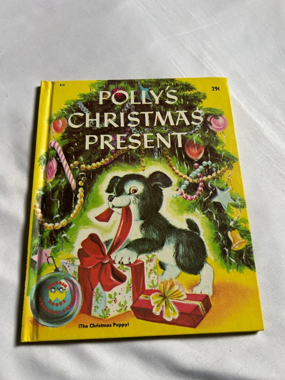 Polly’s Christmas Present by Irma Wilde, 1953, Vtg Wonder book